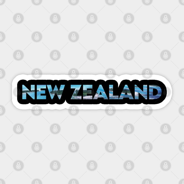 New Zealand romantic honeymoon trip gift. Perfect present for mother dad friend him or her Sticker by SerenityByAlex